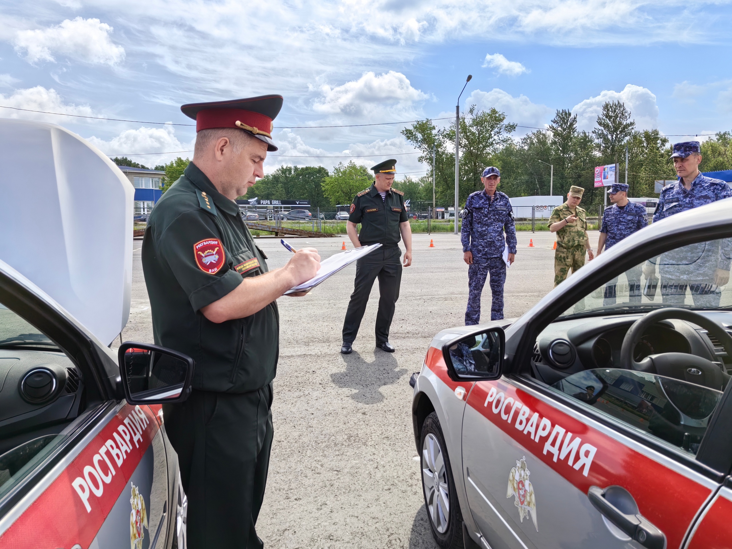 В территориальном Управлении Росгвардии проходит технический осмотр транспортных средств