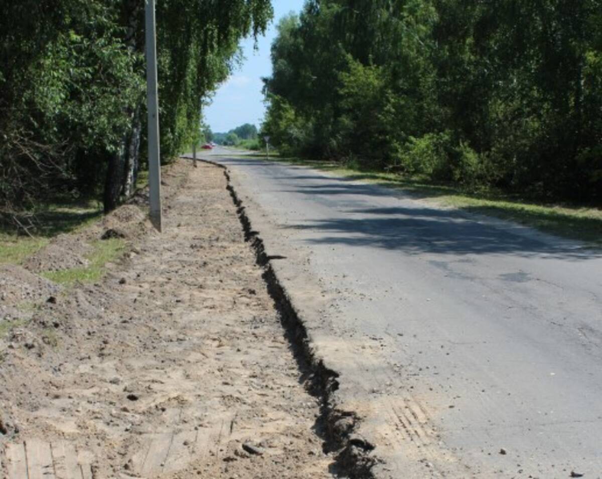В Суземке капитально ремонтируют улицу Брянскую