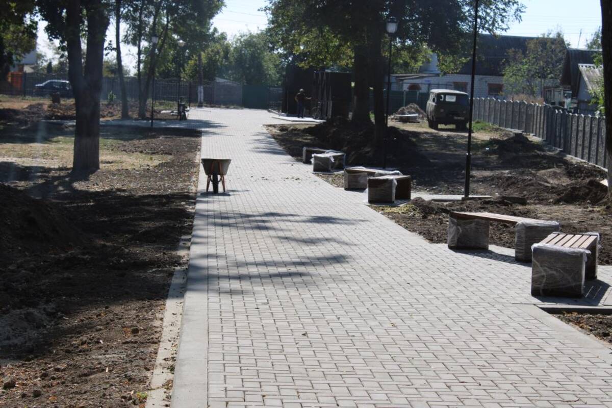 В Стародубе благоустраивают городской парк