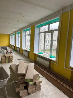 Капремонт Дубровской СОШ №2 активно продолжается