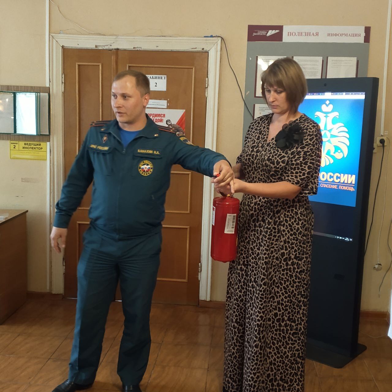 В центре занятости населения Севского района прошло межведомственное мероприятие на тему «Пожарная безопасность»