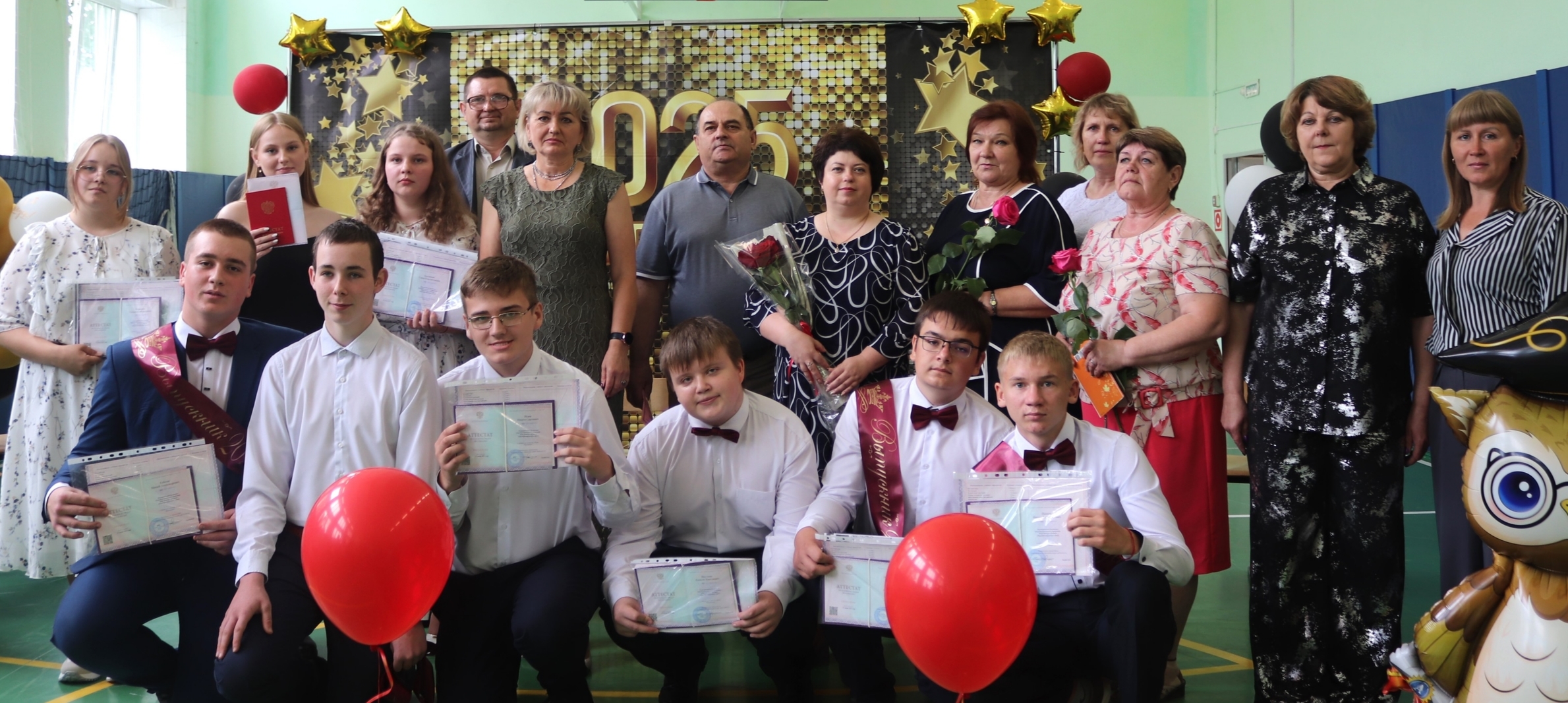 В Ново-Ямской школе Севского района прошел выпускной девятого класса