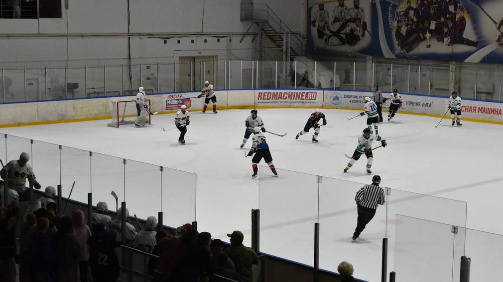 В Брянске на ледовой арене прошел товарищеский хоккейный матч