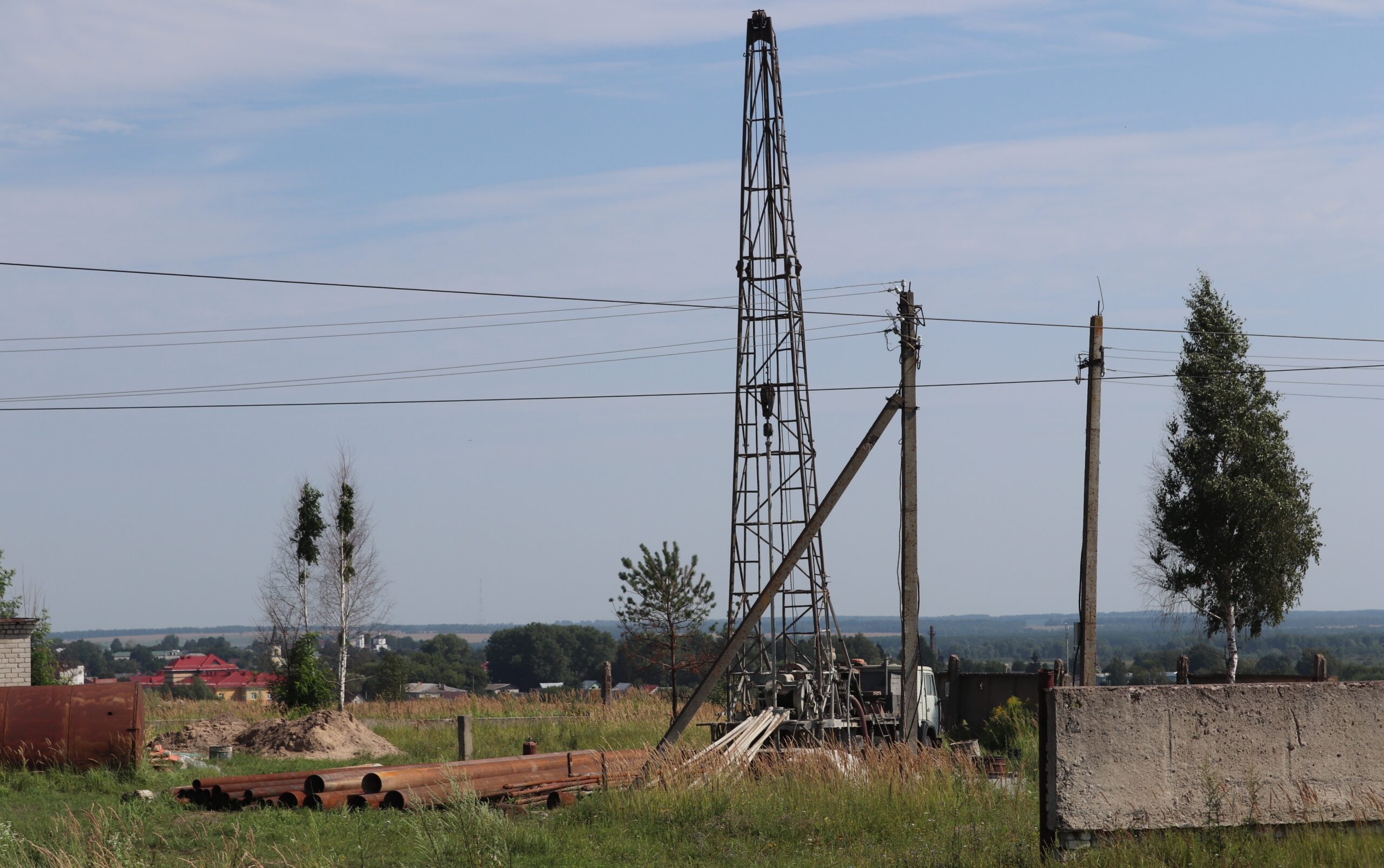 В Севске идет строительство нового водозабора