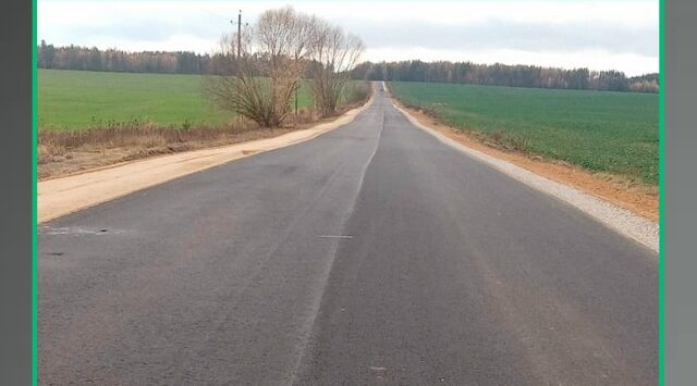 В Клинцовском районе завершается ремонт участка автодороги Смотрова Буда — Великая Топаль – Климово