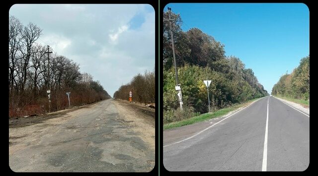 В Комаричском районе капитально отремонтирован участок дороги Комаричи-Лубошево