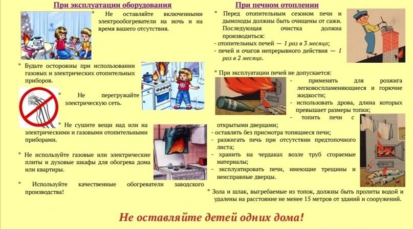 Основы пожарной безопасности в зимний отопительный период