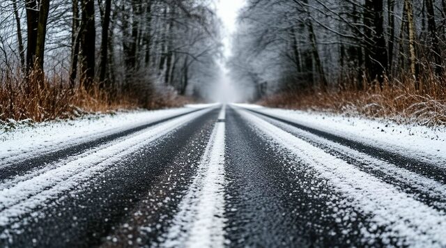 В Брянской области продолжается очистка автодорог от снега и наледи