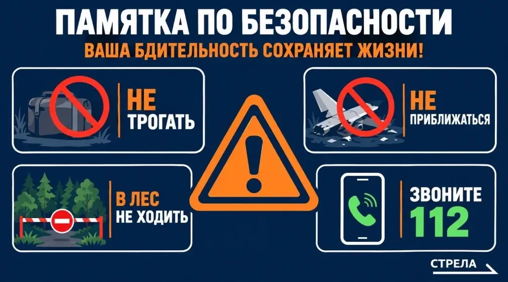 Как вести себя жителям Брянщины при обнаружении опасных предметов, БПЛА и в приграничных лесах